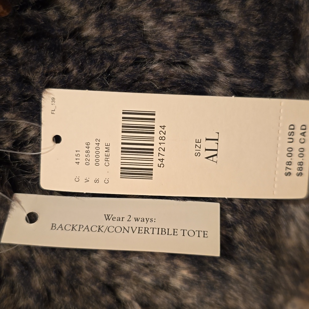 Anthropologie Cream and Brown Tote Bag - Picture 7 of 7